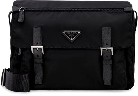 fake prada nylon messenger bag|prada messenger bag female.